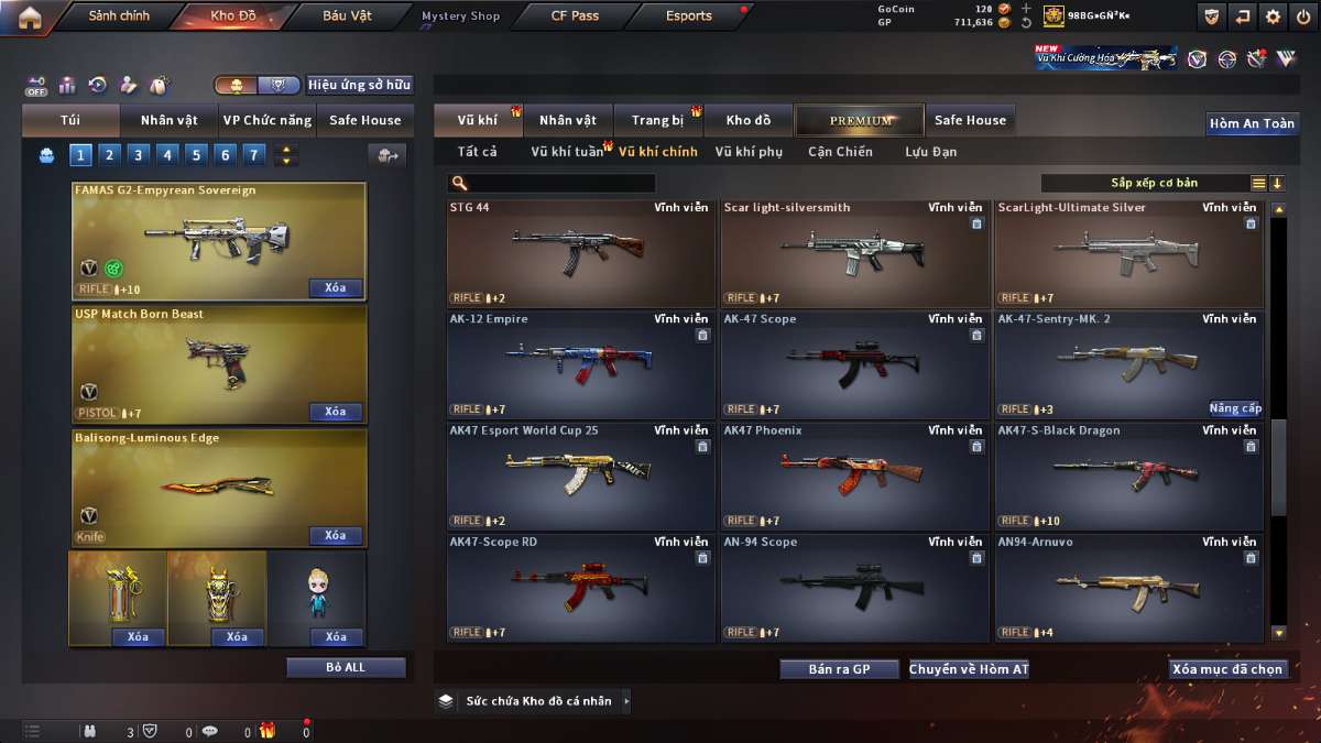 shop acc cf uy tin gia re